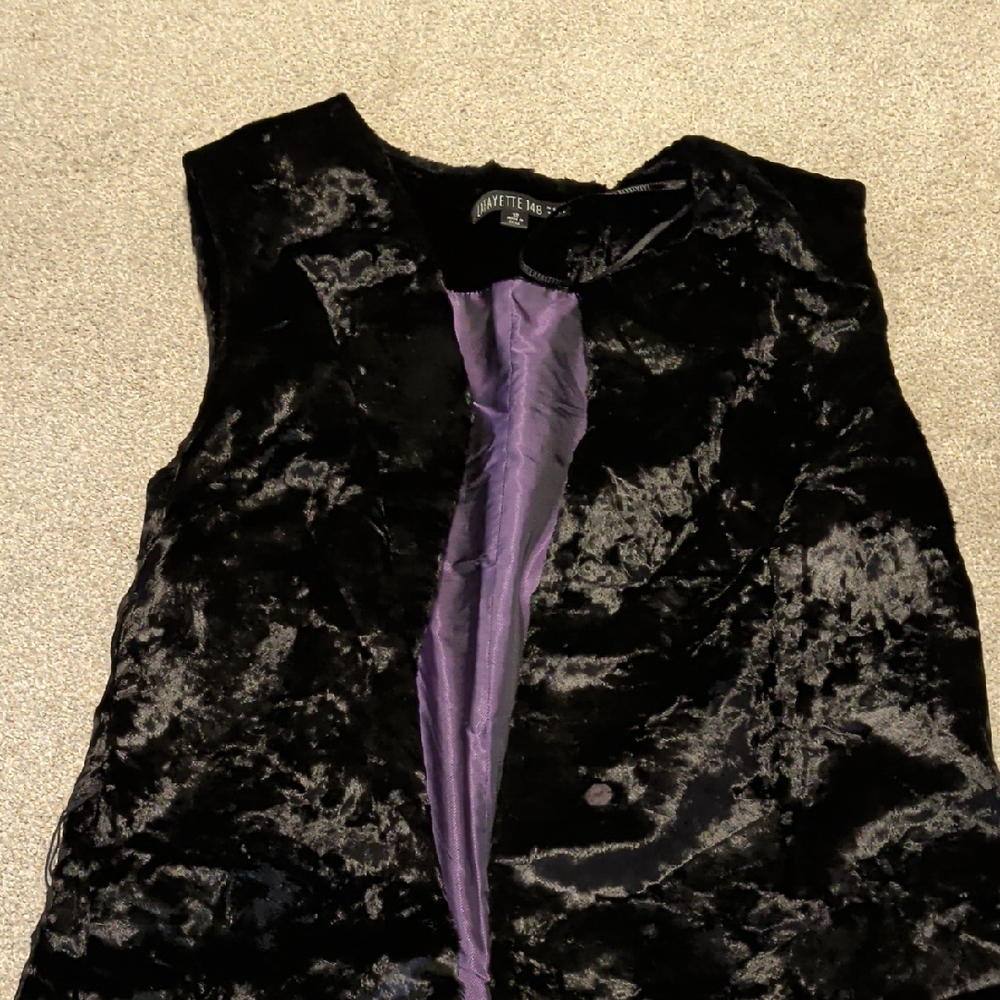 Lafayette 148 New York Black and Purple Vest